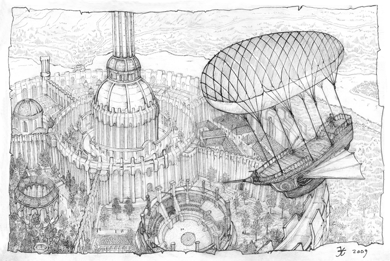 Illustration for article titled These Magical Flying Ship Illustrations Will Be Your New Desktops